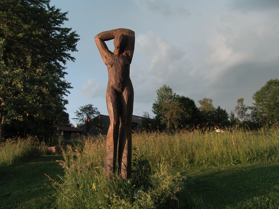 Agnes Keil, große Frau, Bronze, 2012, H&oumlhe 247cm